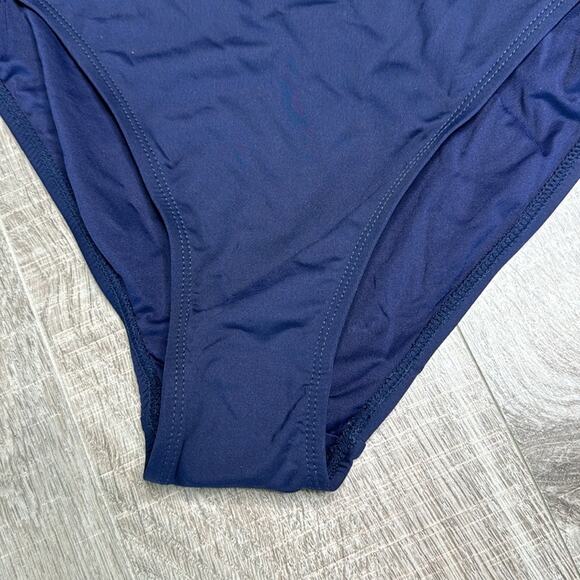 NWT ANDIE SWIM Women's Navy The Laguna One Piece Open Back Swimsuit - Picture 3 of 9